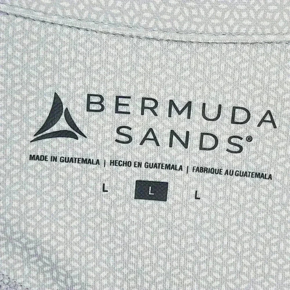 Bermuda Sands Mens Polo Golf Shirt Short Sleeve Pattern Size L 13PT - Picture 5 of 7